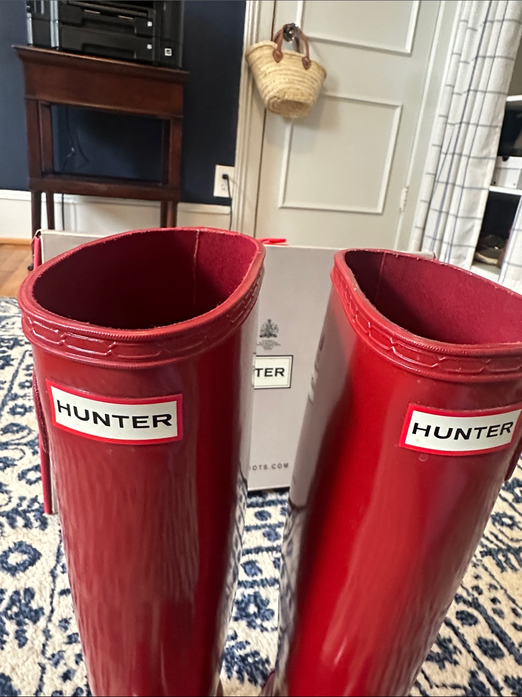 Red Glossy Hunter Boots — image 5 of 8